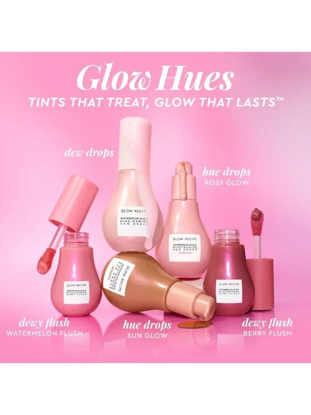 Dewy Flush Tinted Liquid Blush Serum - Hydrating, Buildable Berry Plum Tint for